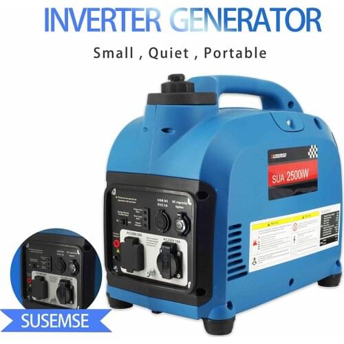 Intelligent Frequency Conversion Generator Sine Wave 2500Kw 200V 50Hz/60H Blue Household Mute Small Outdoor Portable