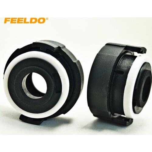 FEELDO 10Pcs Car Bulbs Socket Adapter For E46 3-Series(Type3) H7 HID Xenon Bulb High Beam Installation #1332