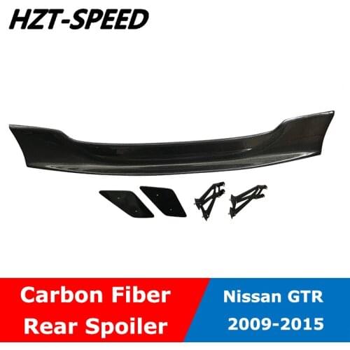 GTR LB Model Carbon Fiber Top Rear Spoiler Roof Wings For Nissan GT-R R35 2009-2015