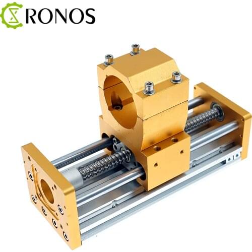 CNC Z Axis Module Stroke 120mm Apply Nema 23/57 Motor Spindle Hole 52mm Aluminum Sliding Table Engraving Machine Accessories
