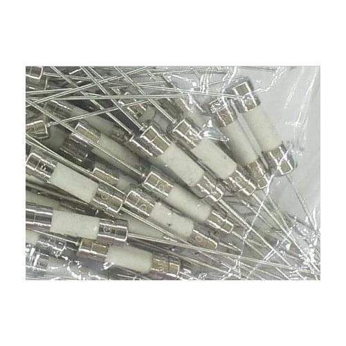 100PCS/LOT 5*20 ceramic fuse tube 5x20mm 15A 250V ceramic double cap with lead pin fuse