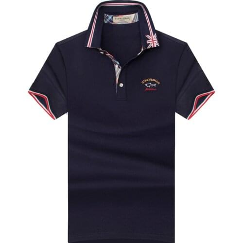 SHABIQI Brand Clothing Men Polo Shirt Men Business Casual Solid Male Polo Shirt Short Sleeve High Quality Pure Cotton