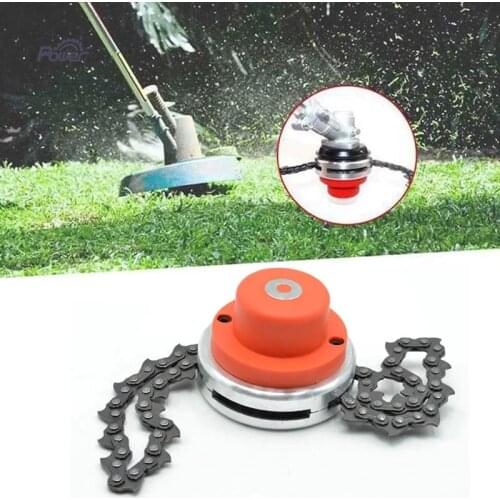 Newest Universal Trimmer Head Chain Brushcutter Garden GrassTrimmer with Thickening Chain For Lawn Mower GardenTools Part