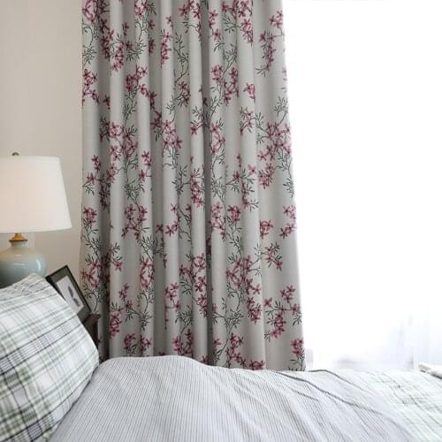 2021 New American High-precision Printing Chinese Style Curtains for Living Dining Room Bedroom