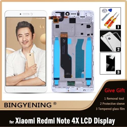 Original For Xiaomi Redmi Note 4X LCD Display Screen Touch Digitizer Assembly For 5.5” Redmi Note 4 Global Version With Frame