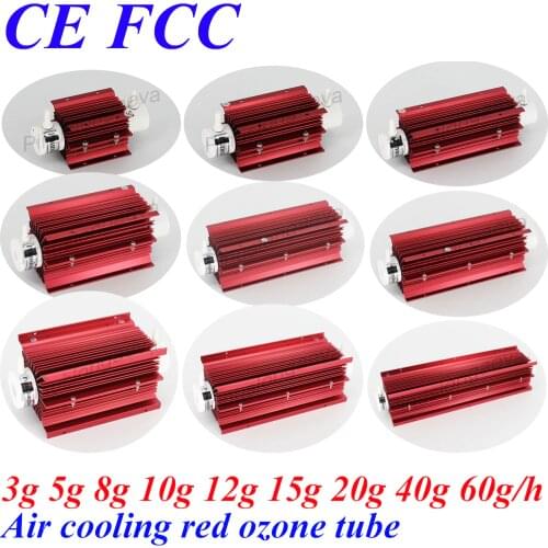 Pinus longaeva Red air cooling ozone tube 3G 5G 8G 10G 15G 20G 40G 60G/H Gap discharge corona discharge High Voltage OZONE tube