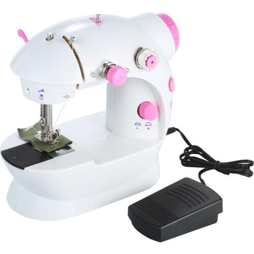 Sewing Machine Portable Electric Mini Sewing Machine Household Multifunctional Clothes Fabrics Electric Sewing Machine Dropship