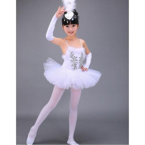 Professional White Swan Lake Ballet Tutu Costume Girls Children Ballerina Dress Kids Ballet Dress Dancewear Dance Dress For Gir