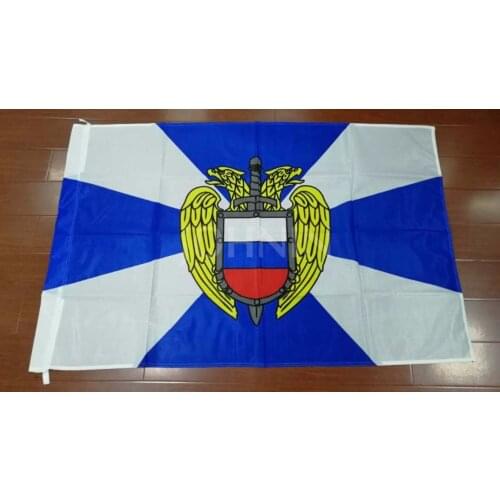 Knitted polyester hanging 90*135cm federal security service of russia and vice versa flag