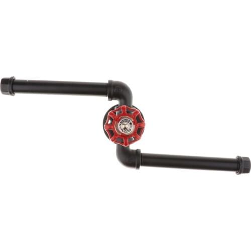 Vintage Style Towel Bar Iron Bathroom Hardware Towel Hanger, Installing Screws Included, Wall Mounted Black