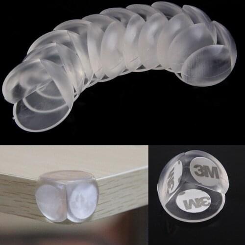 10Pcs Table Desk Corner Edge Guard Cushion Baby Safety Bumper Protector Clear