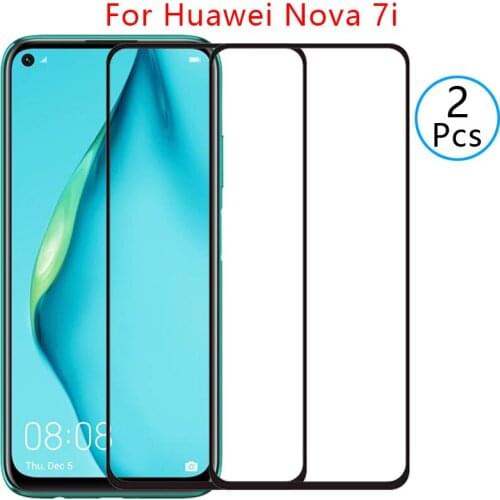 9d screen protector tempered glass case for huawei nova 7i cover on huawey huwei nova7i nov 7 i i7 protective phone coque bag 9h