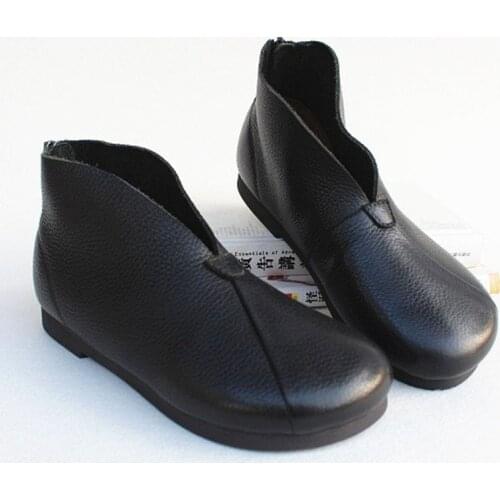 Woman Ankle Boots Spring Ladies Ankle Boots Leather Womens Shoes Chelsea Boots Spring Female Footwear