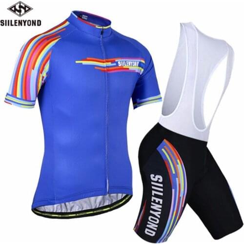 2019 Breathable Summer Cycling Jersey Set Mountain Outdoor Bike Clothing Bicycle Wear Clothes Men Cycling Bib Shorts Sets
