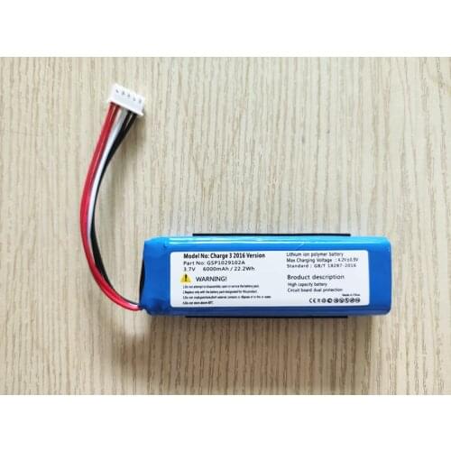 For JBL Charge 2 Plus,Charge 2+,charge 3 2015 Version GSP1029102R charge 3 2016 Version GSP1029102A battery