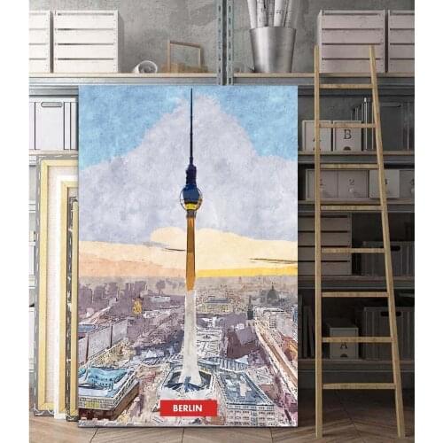 Bangkok Berlin Chicago Dubai London Moscow City Wall Art Paint Wall Decor Canvas Prints Canvas Art Poster Oil Paintings No Frame