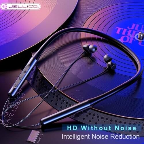 Wireless Earphone Bluetooth-compatible 5.0 Magnetic Neckband Headphone IPX5 Waterproof Sport Headset Noise Cancelling Microphone