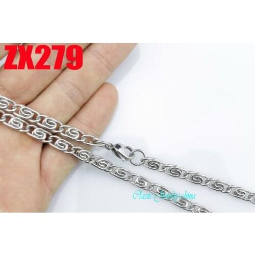50meters stainless steel necklace 5mm discal chain women fashion twisty necklace chains ZX279