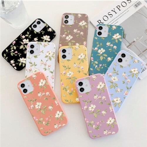 Retro Floral Leaf Phone Case For Xiaomi Poco X3 NFC Redmi Note 9 8 Pro 8T 9 Global 7 Mi 10T 9T Pro A3 K30S K20 10X Phone Cover