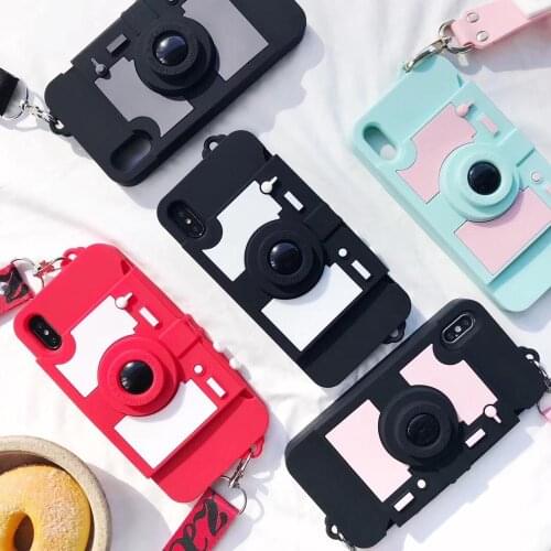 Wallet Case For iPhone XS Max XR X 8 7 6s 6 Plus 11 Pro Max 10 Soft Silicone Card Slot Handbag Purse Phone Cover 3D Camera Cases