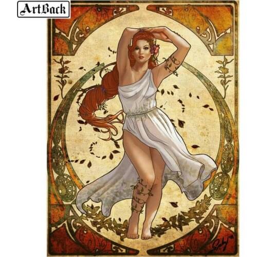 ARTBACK Diamond Painting Woman Sexy 5d Full Square/round Diamond Mosaic Crafts Embroidery Home Decor