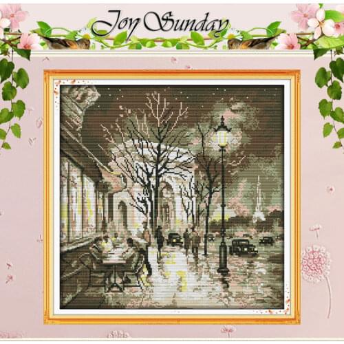 The beauty of the night Counted Cross Stitch 11 14CT Cross Stitch Set Wholesale Scenery Cross-stitch Kit Embroidery Needlework