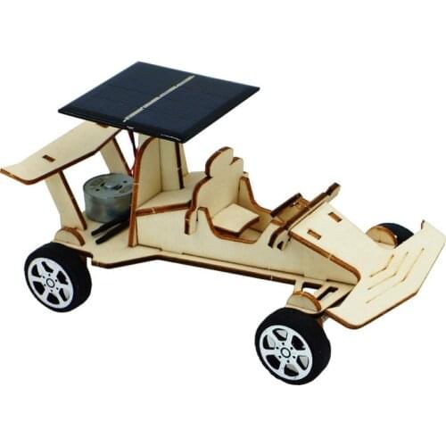 Creative DIY Assembly Solar Power Car Model Handmade Science Experiment Toy DIY Assembly Car Model great gifts children toy