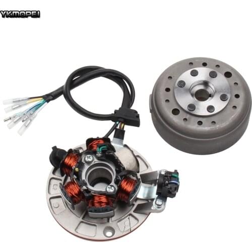 Motorcycle Ignition Magneto Stator Flywheel With Light For YINXIANG YX 140cc 1P56FMJ W063 Engine BSE SDG SSR Dirt Pit Bike