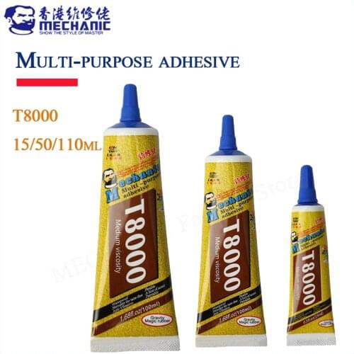 MECHANIC 110ml T-8000 Industrial Adhesive Jewerly Craft Rhinestone And Nail Gel T8000 Diy Phone Frame Fix Screen Glass Glue