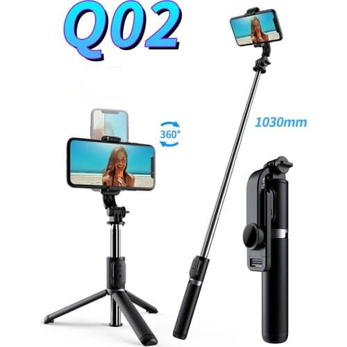 KAIQISJ Q02 1030mm extended version Bluetooth selfie stick monopod mini tripod With Shutter remote control For IOS Android Phone