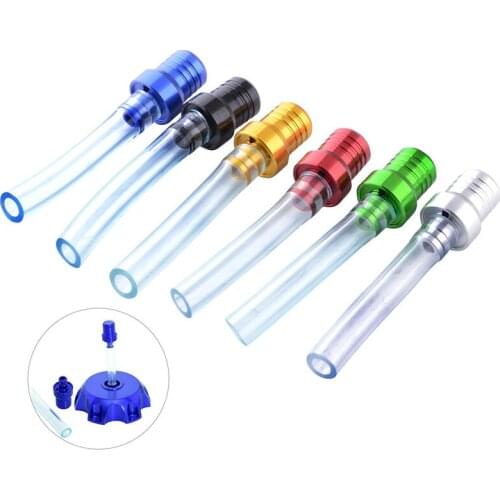 Motorcycle Gas Fuel Cap 2 Way Valves Vent Breather Tubes Fuel Tank Breather Pipe allows for easy turning of the fuel cap