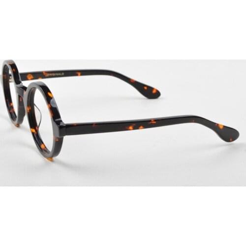 Johnny Depp LEMTOSH Glasses Men Brand Design Vintage Acetate Optical Glasses Frame Women Computer Goggles Clean Lens