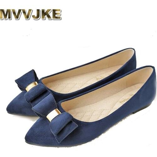 MVVJKEBlack Flats Elegant Shoes For Woman Big Size Shoes Woman Butterfly-knot Vintage Shoes Women Fashion Mocassin Femme Damessc
