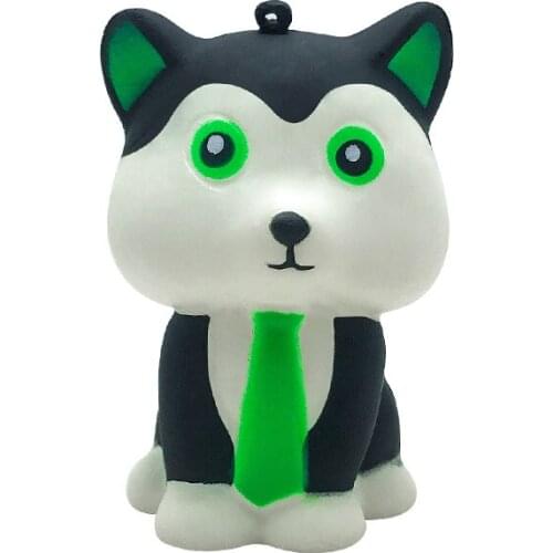 2020 NEW Arrival Kawaii Cartton Tie Dog Squishy Slow Rising Squeeze Toys for Kids Baby Decompression Toys 8.5*5 CM