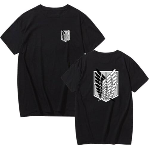 Top Quality Attack on Titan t shirt anime plus size tops tees summer tops mens short sleeve tshirt cartoon streetwear t-shirt