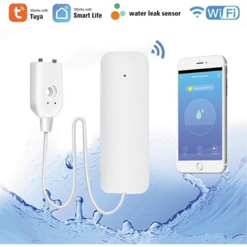 Tuya Water Leakage Alarm Water Flood Detector Sensor Flood Alert Overflow Security Alarm System Smart Home Full Water Alarm