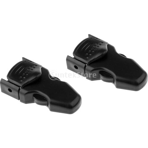 Pack 2 Durable Black Plastic Spare Replacement Scuba Diving Diver Swimming Fin Strap Quick Release Buckles