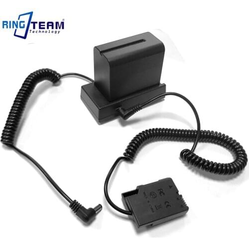 7.2V / 12V NPF Battery Plate with Coiled Cable + EP-5A for Nikon D5600 D5500 D5300 D5200 D5100 D3300 D3400 P7800 P7700 P7100