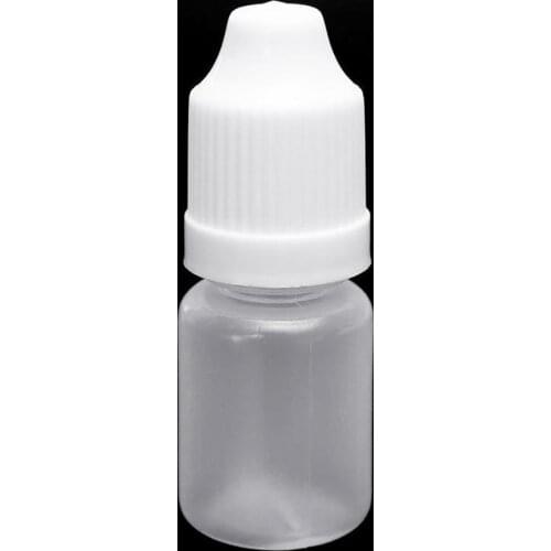 10Pcs 15ml Mini Empty Plastic Squeezable Liquid Eye Drops Refillable Bottle Dropper Bottles Eye Liquid Dropper