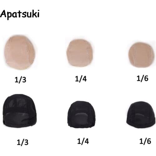 Doll Wig Cap Wig Headgear DIY Handmade Fixed-Wig Hair Net Hairnet Fit For 1/3 1/4 1/6 SD/BJD Doll Head Doll Accessories Kids Toy