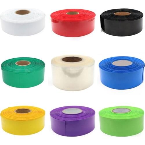 1Meter PVC Heat Shrink Tubing 55mm 60mm Wrap RC Battery LiPO NiMH NiCd Colour Select