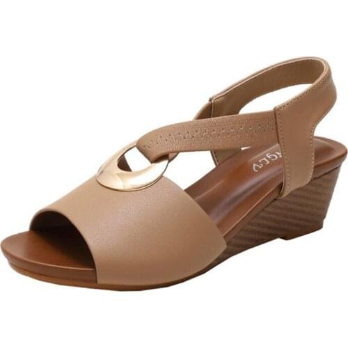 Women Sandals Plus Size Wedges Sandals For Women Comfortable Summer Shoes Female Chaussures Femme Casual Platform Sandals zy272