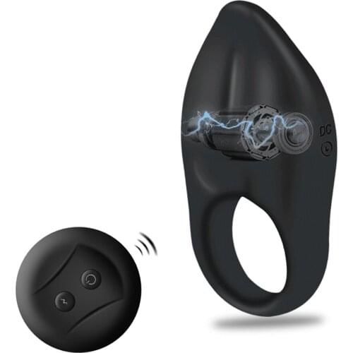 Time Delay Ejaculation Cock Ring Male Penis Vibrator Clitoris Stimulator Wireless remote control Sex Toy for a Couple Adult Men