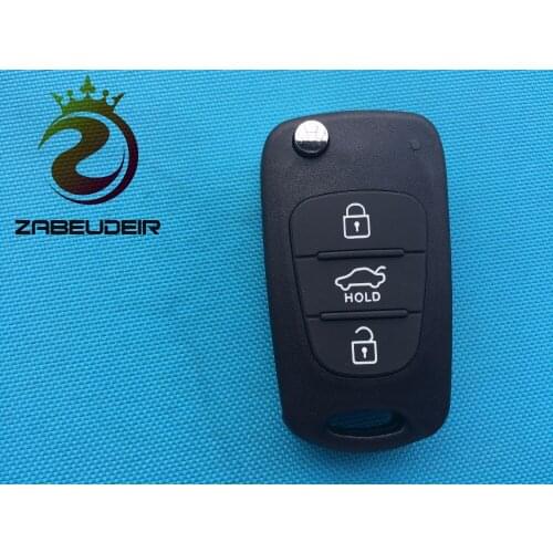 1Pc Replacement Key Shell Cover For Hyundai I30 IX35 Folding Case 3 Buttons Flip Remote Blank Uncut Blade No Logo Car Auto Parts
