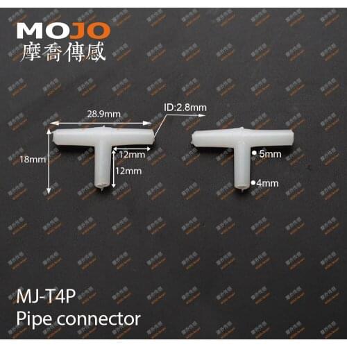 2020 MJ-T4P(1000pcs/Lots) Tee pipe connectors 4mm three way pipe joint hose fitting