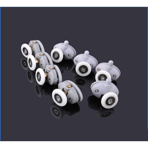 4pcs-8pcs/set New Oval 23mm 25mm ABS Nylon Single Pop Up Pulley Runner Wheel Shower Cabin Sliding Glass Door Rollers Hardware