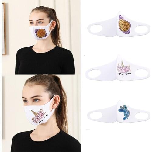 5D DIY Diamond Painting Mask Planet Tortoise Cartoon Pattern Masks Mosaic Diamond Embroidery Drill Painting Mask Crafts Gift
