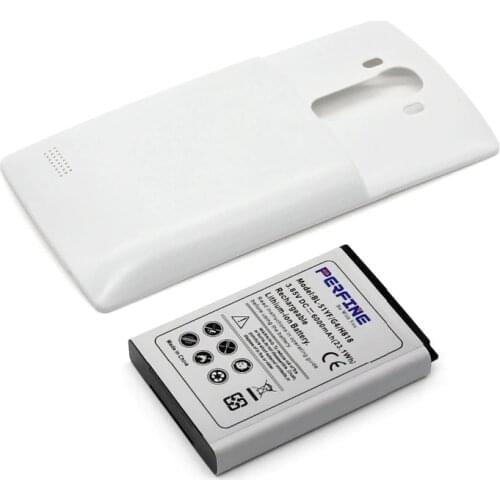 BL-51YF 6000mAh Replacement G4 Extended Battery For LG G4 VS986 H818 Phone Li-ion Battery With Back Cover Case White
