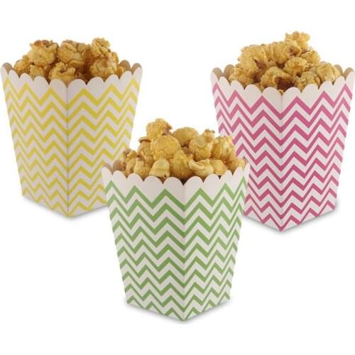 Popcorn Paper Tube Birthday Party Snacks Candy Boxes