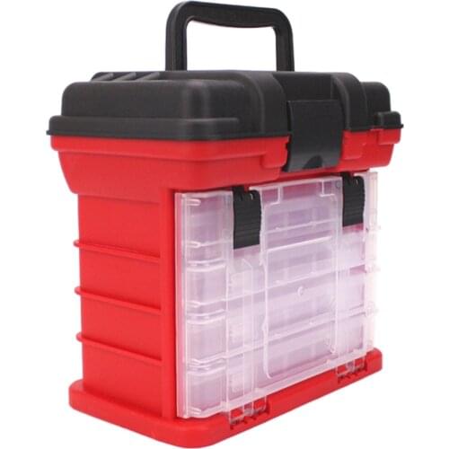 4 Layers Handheld Fishing Case Accessory Bait Lures Tackle Box